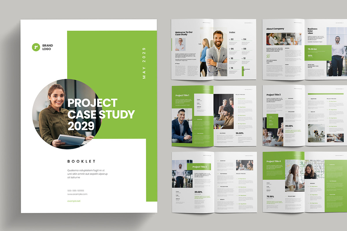 Case Study Template, a Brochure Template by Pixelpick
