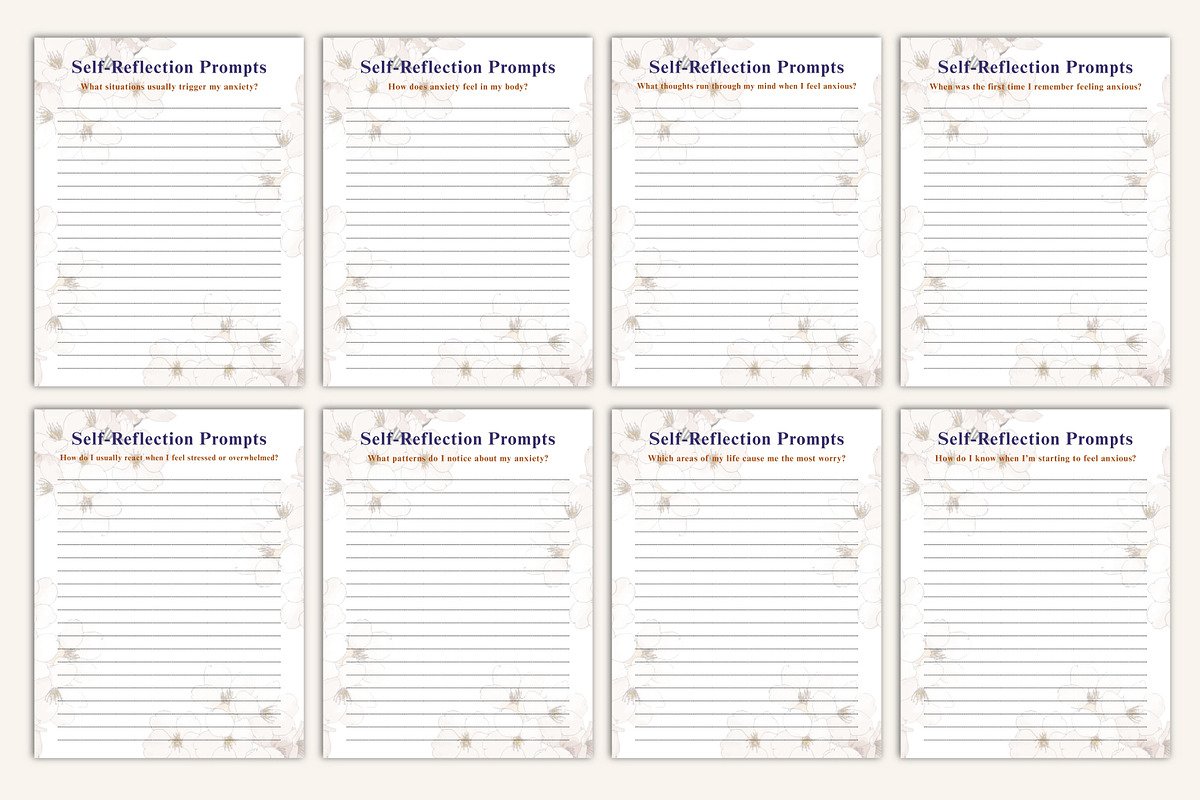 100 Anxiety Journal Prompts preview 2