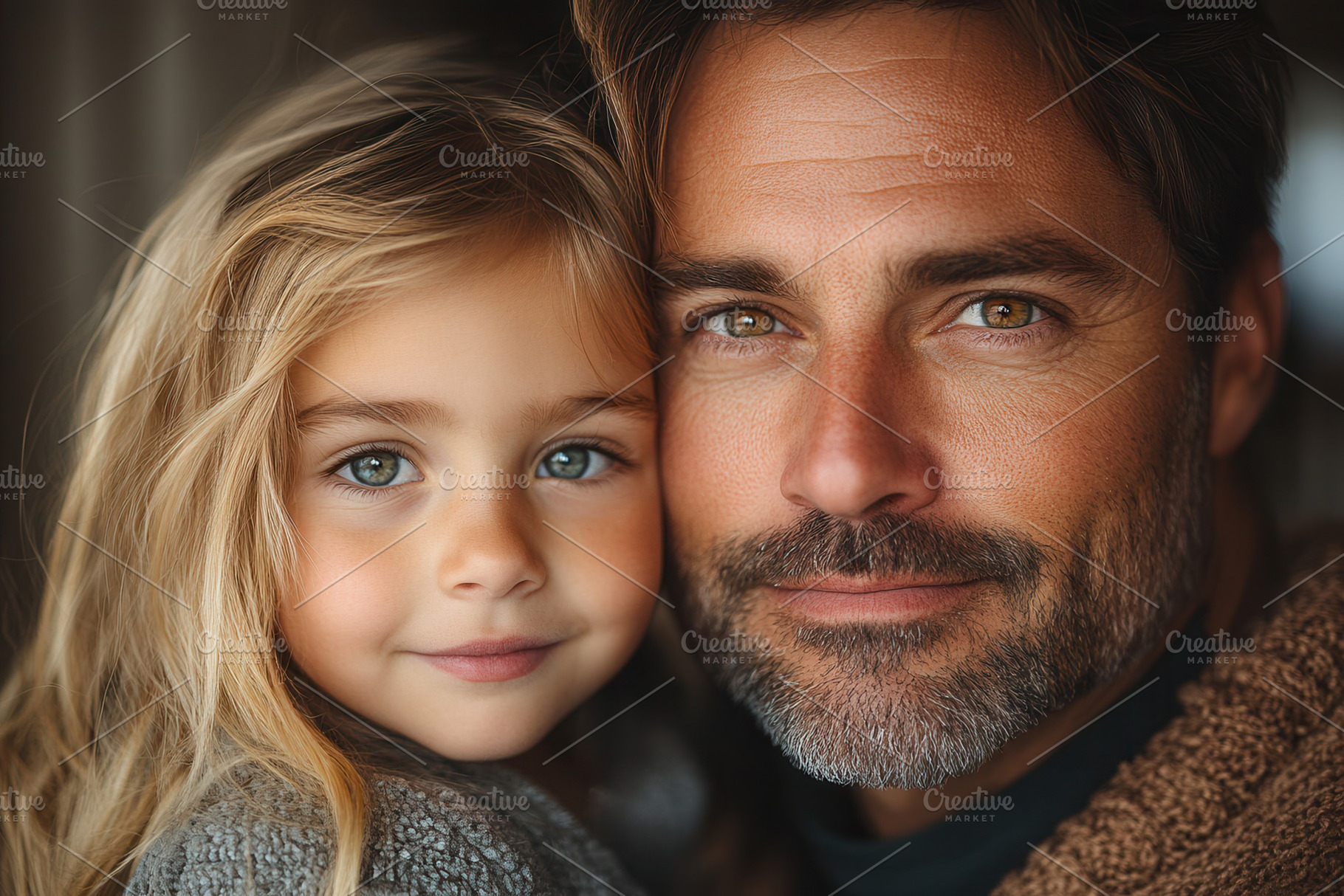 Father and daughter sharing a joyful, a Photo by Tanuart