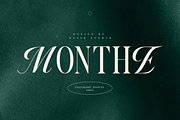 Monthe Calligraphy Serif Font, a Handwritten Font by Rasio Studio (Thumbnail 1 of 11)