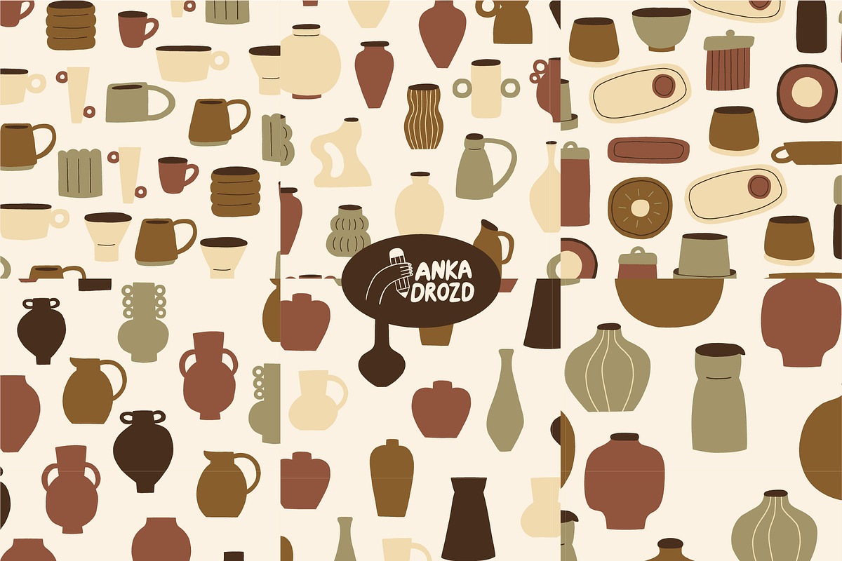 Organic Pottery Ceramic, an Object Illustration by AnkaDrozd (Photo 4 of 6)