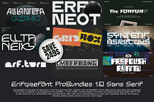Bundles Sans Serif Font Erifqizefont
