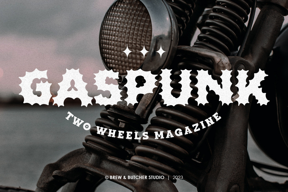 Punkats | Display Typeface, a Sans Serif Font by Brew & Butcher Studio (Photo 5 of 8)