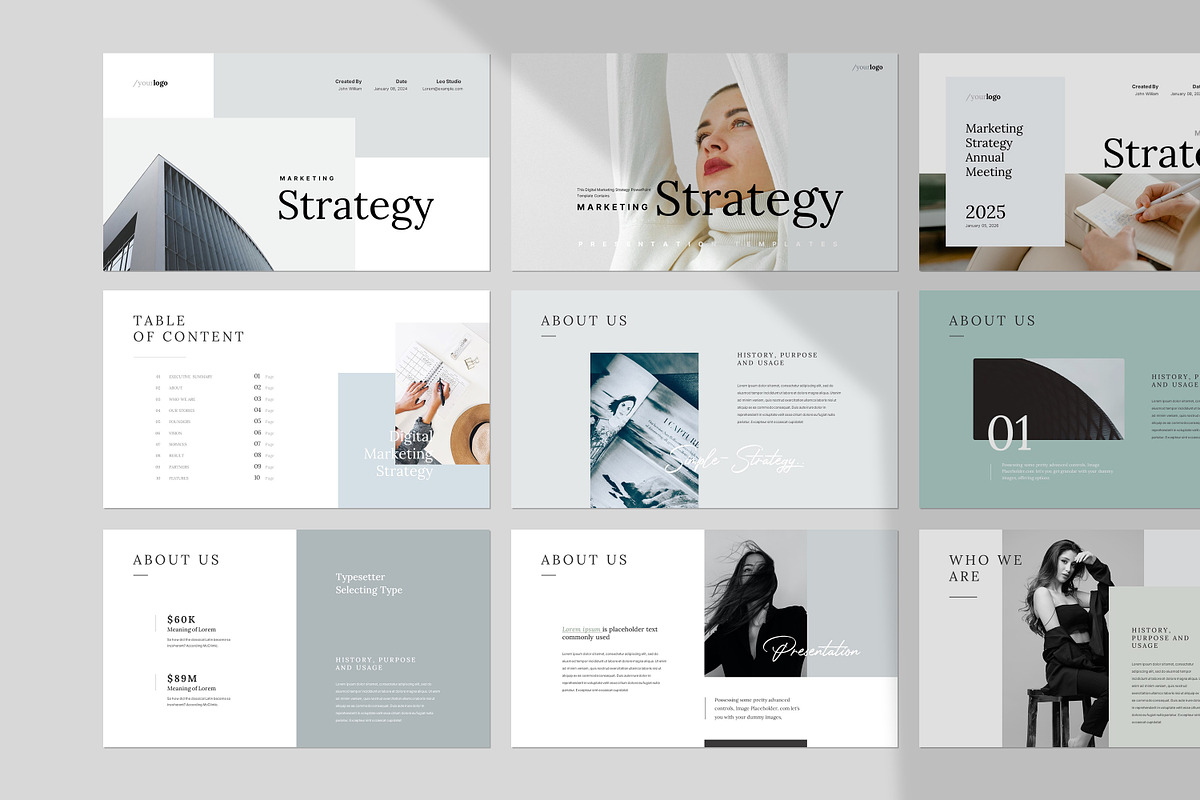 Business Strategy PowerPoint, a Presentation Template by GoldenPixelStudio (Photo 7 of 18)