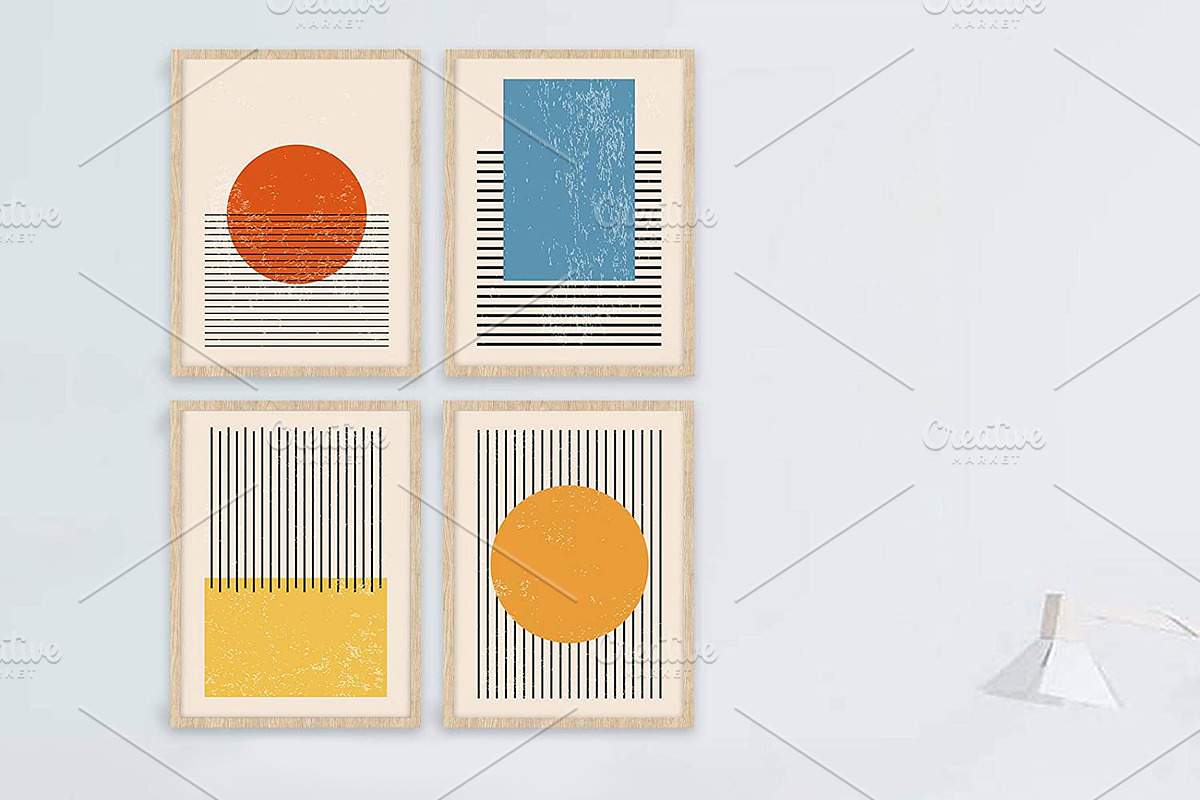 Geometric Printable Wall Art Prints, a Background Graphic by C Design Studio (Photo 6 of 17)