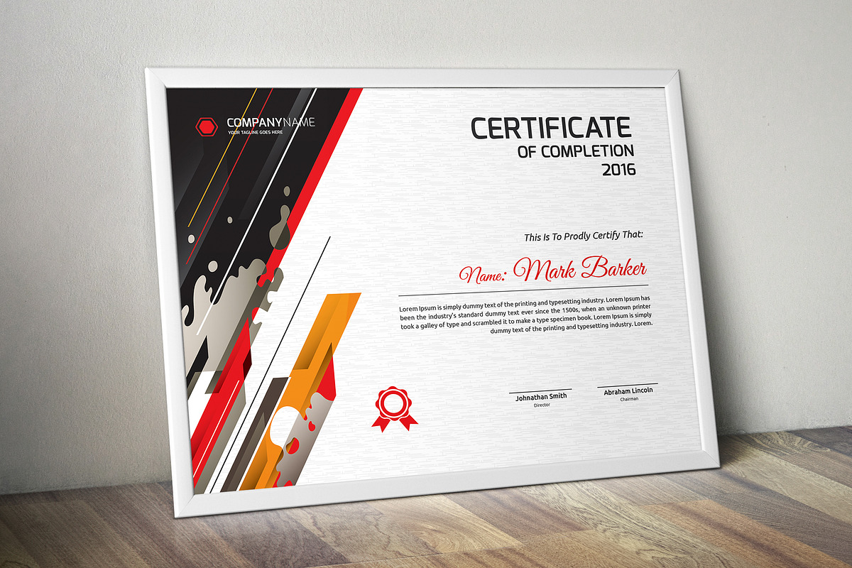 Certificate Word | PSD | AI, a Stationery Template by Curve Design (Photo 1 of 3)