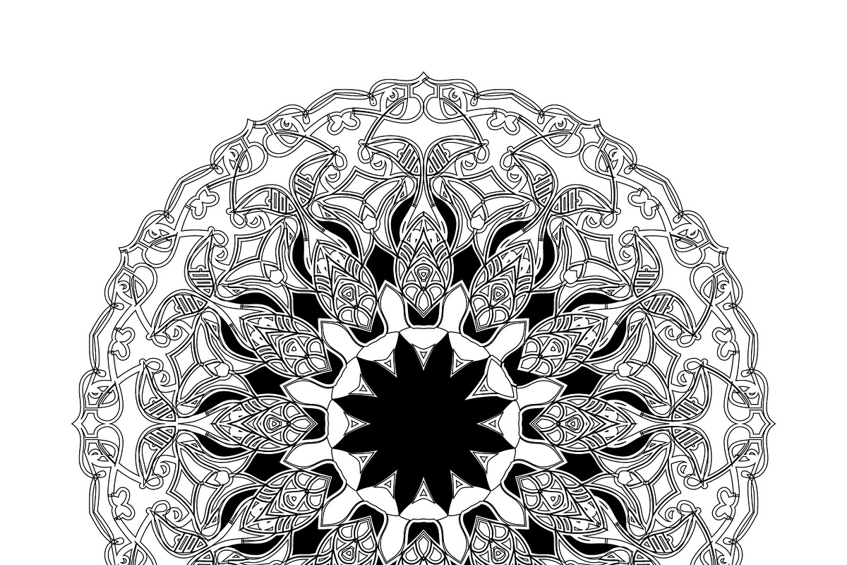 20 mandala vector background design, a Pattern Graphic by NJ Himel (Photo 7 of 21)