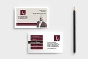 Law Firm Business Card Template, a Business Card Template by BrandPacks (Thumbnail 1 of 4)