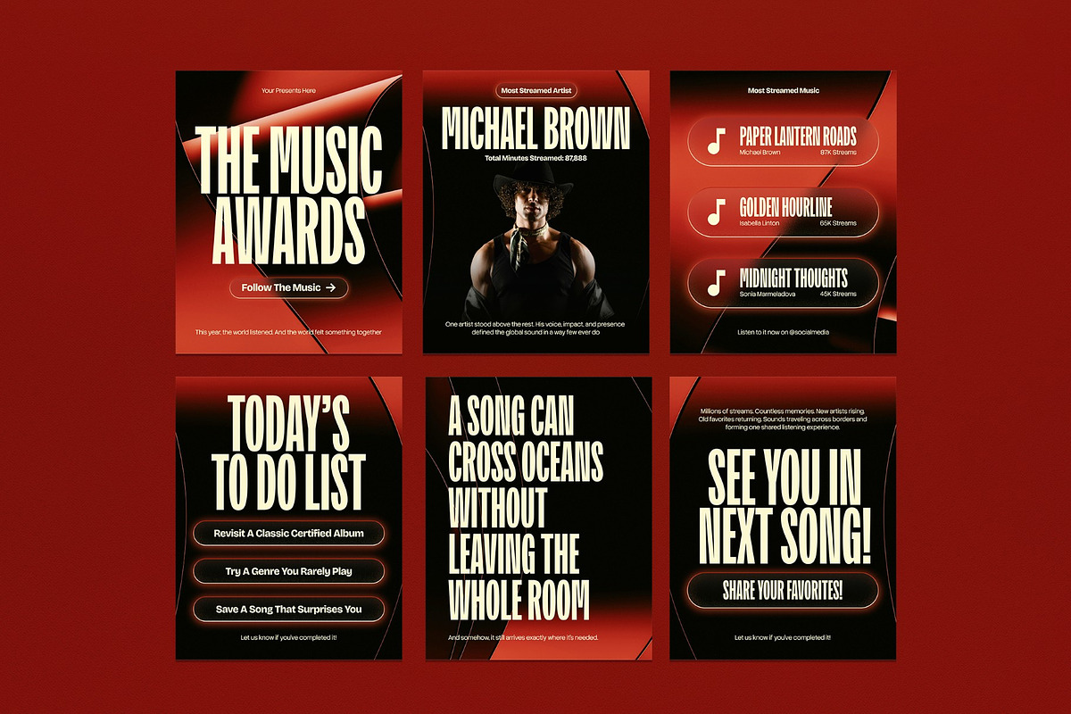 Music Instagram - Figma Affinity, a Social Media Template by graphicook (Photo 2 of 3)