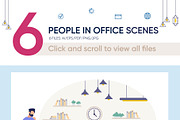 People in Office Vector Scenes, a Person Illustration by Tera Vector (Thumbnail 2 of 2)