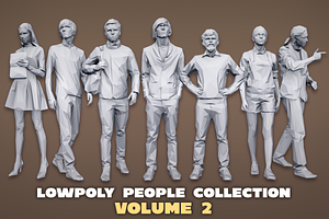 Lowpoly People Casual Pack Volume 2