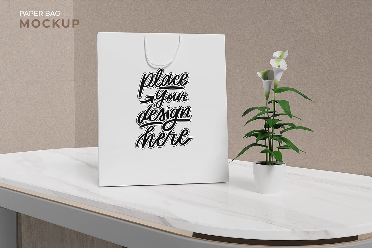 Paper Bag Mockup, a Packaging Mockup by My Mockup (Photo 5 of 7)
