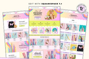 Pastel Rainbow Website Template