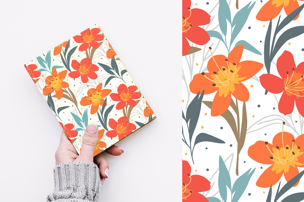 Floral seamless pattern, a Pattern Graphic by hanifa_design (Photo 10 of 11)