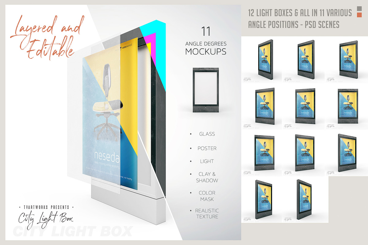 Light Board - 123 Mockups & 6 Scenes, a Mockup by TVartworks (Photo 3 of 27)