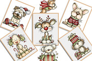 Whimsical Christmas Fluffy Dogs PNG, an Illustration by Creative Art (Thumbnail 10 of 11)