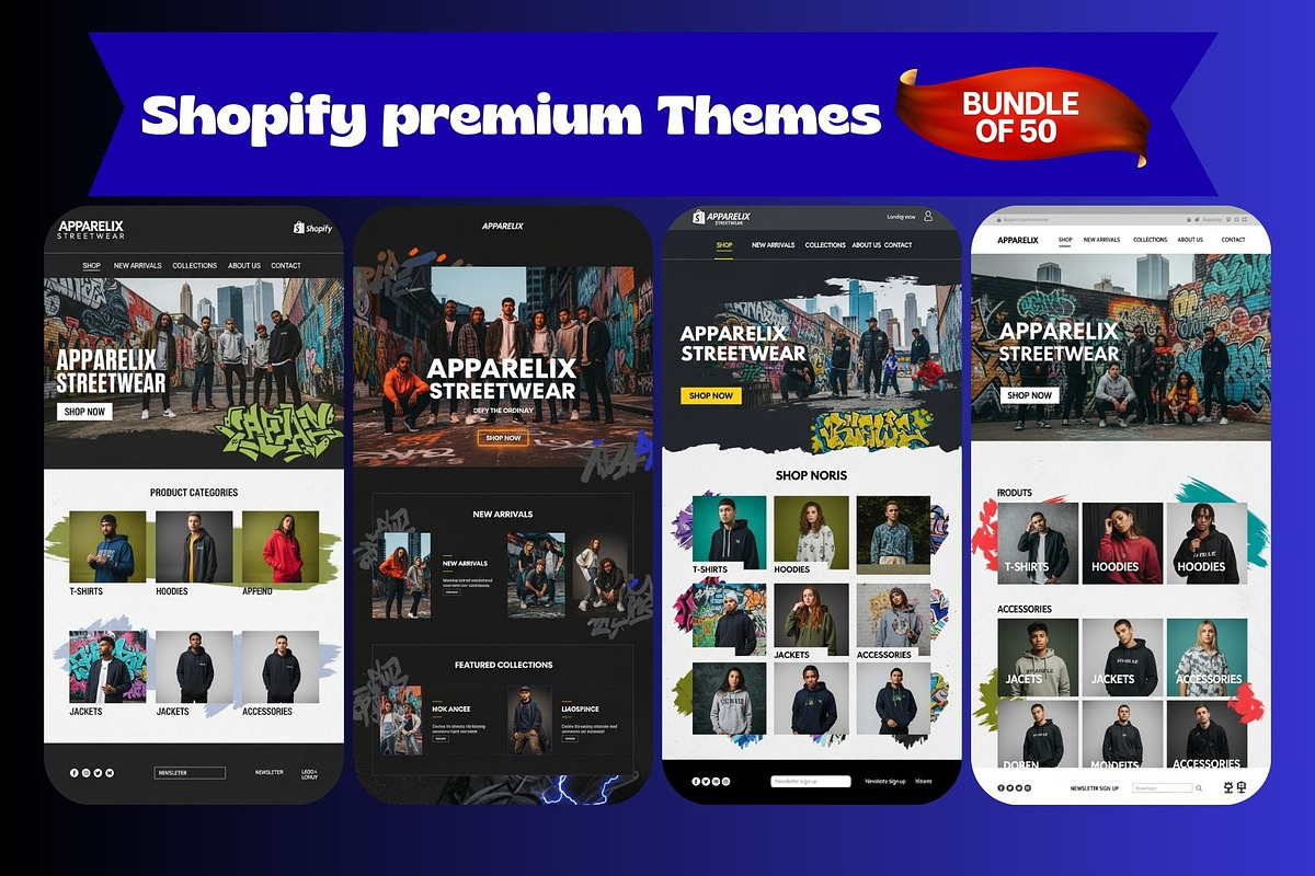 50 Modern E‑Commerce SHOPIFY THEMES, a Shopify Template by Crox Studio | Digital (Photo 59 of 59)