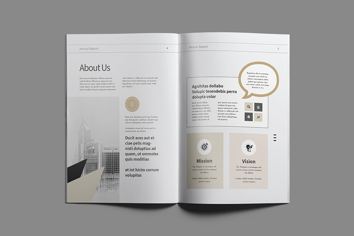 Annual Report Template, a Brochure Template by White Graphic (Photo 4 of 15)