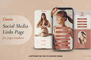Wellness Links Page - Canva, a Landing Page Template by Unalome Design Studio (Thumbnail 1 of 4)