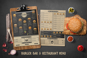 Burger Bar & Restaurant Menu