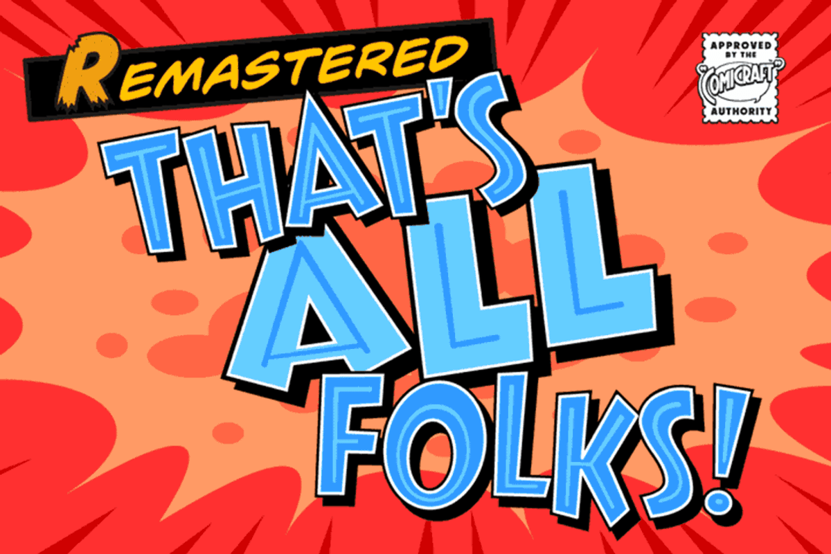 That’s All Folks Cartoon Font