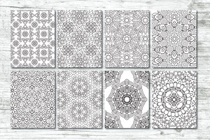 50 Geometric Coloring Pages