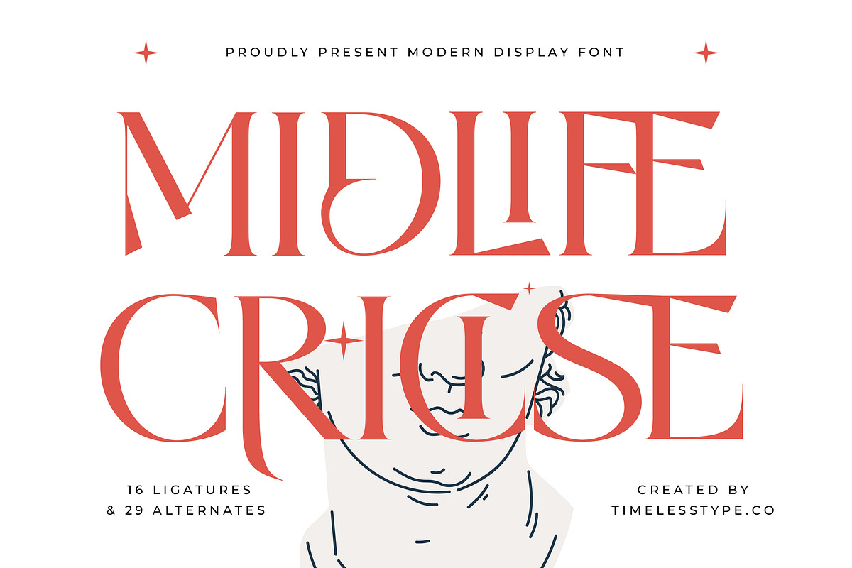 Midlife Cricise Modern Serif Font, a Serif Font by timelesstype.co (Photo 1 of 20)