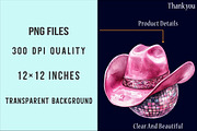 Pink Cowgirl Disco Clipart PNG, an Illustration by SinaCreation (Thumbnail 4 of 5)