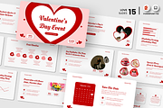 Valentine’s Day Event - PowerPoint, a Presentation Template by Iqsiart Studio (Thumbnail 1 of 3)