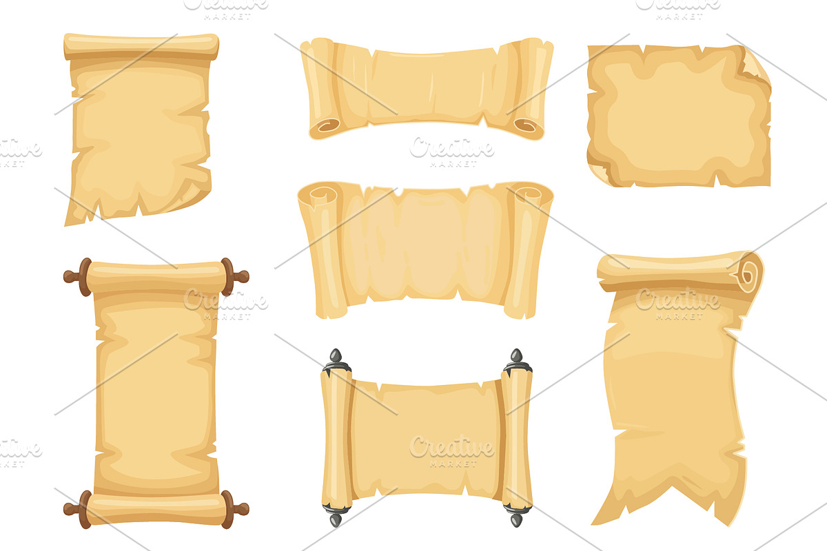 Medieval papyrus scrolls, an Object Graphic by Woters little shop (Photo 2 of 3)