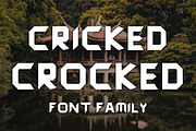 Cool bold font Cricked Crocked, a Font by TiveCreate (Thumbnail 2 of 4)