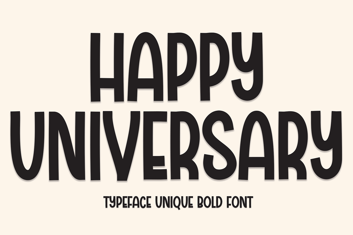 Happy Universary | Script Font, a Script Font by Scratchones (Photo 1 of 8)