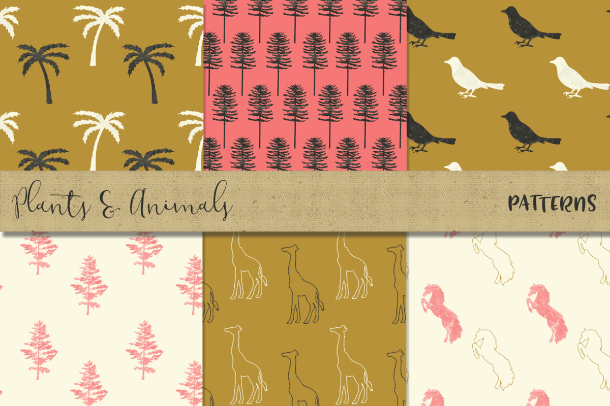Plants And Animals patterns preview 4