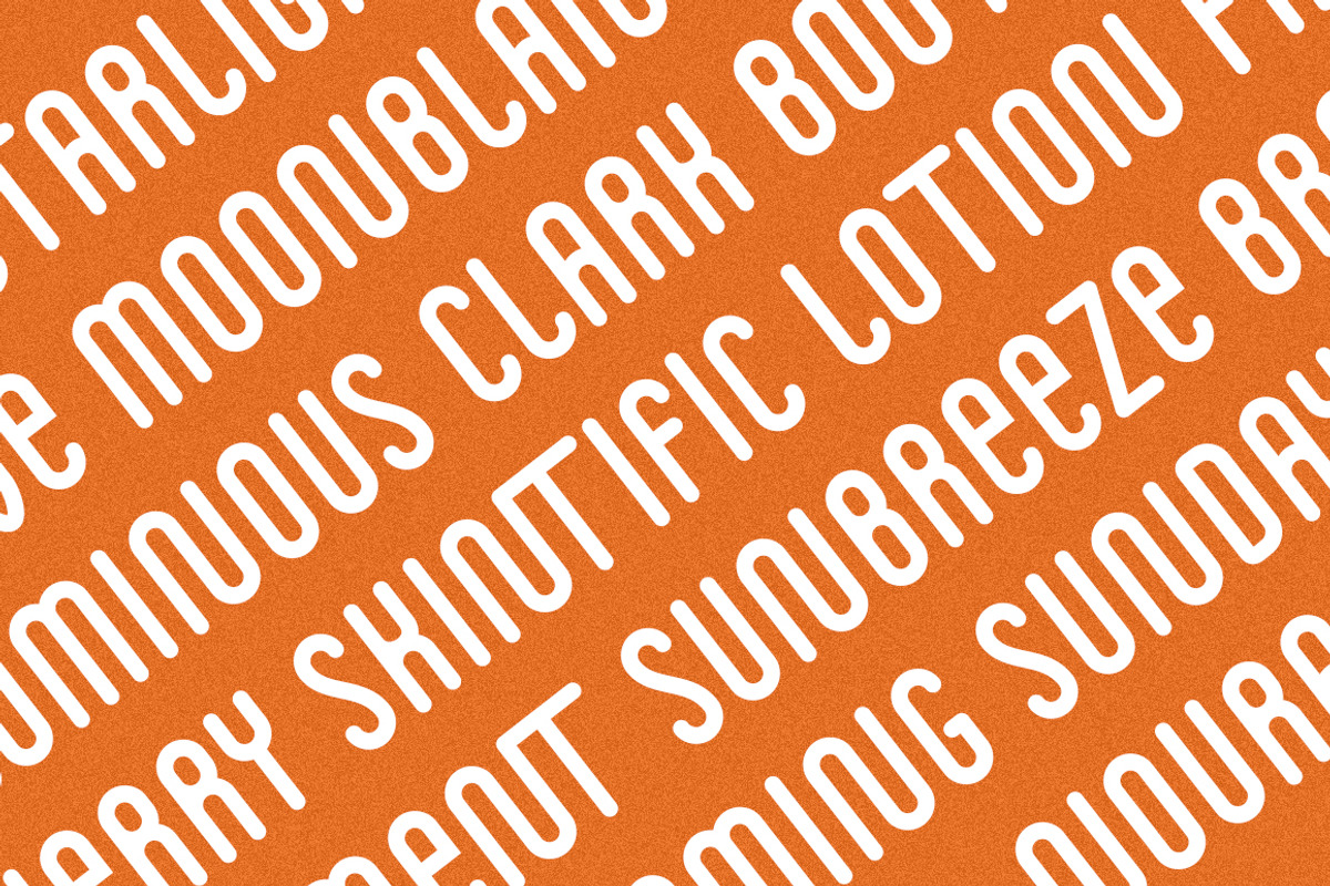 Summersun - Monoline Bold Font preview 7