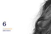 Hair Brushes for Photoshop, a Brush Add-On by Jinro (Thumbnail 6 of 9)