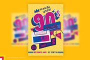 90s Party Flyer Template, a Flyer Template by Satgur Graphic Design (Thumbnail 4 of 5)