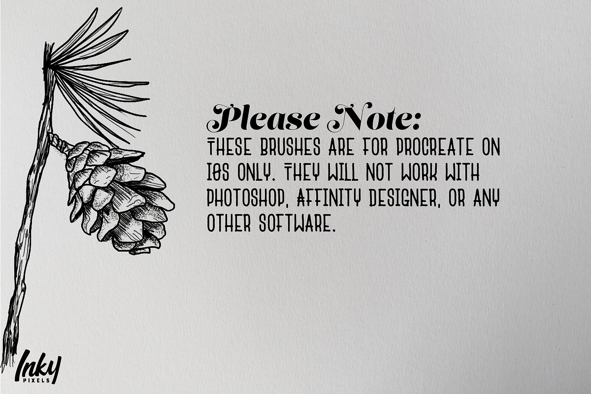 FineLiner Ink Procreate Brushes, a Brush Add-On by Inky Pixels (Photo 2 of 11)