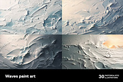 Waves paint art. 30 images, a Decorative Illustration by Handmadefont (Thumbnail 2 of 10)