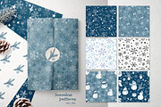 Christmas Snowmen ClipArt Collection, an Object Graphic by Jeanna Draw (Thumbnail 12 of 14)