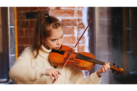 A little girl in white sweater, an Arts & Entertainment Photo by Barcelona_dreams