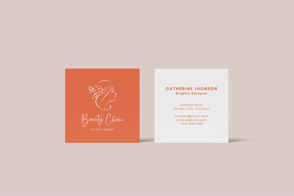 Square Business Card Mockup Bundles, a Business Card Template by Graphic Aesthetic (Photo 19 of 22)