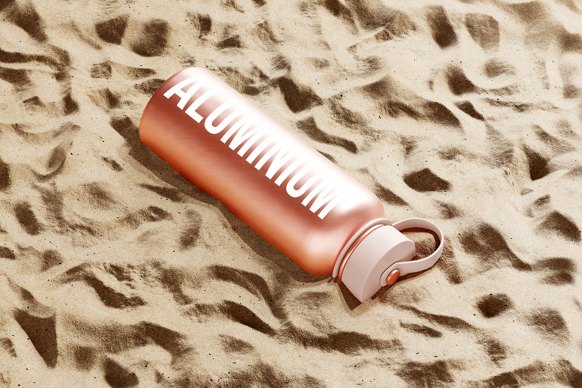 Aluminium Water Bottle Mockups, a Packaging Mockup by pmvch (Photo 10 of 10)