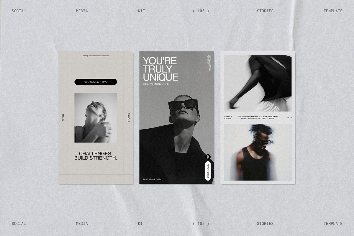 ELVO | Social Media Kit Story Bundle, a Social Media Template by Prapti Design (Photo 4 of 10)