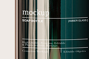 Amber – Glass Soap Bottle Mockup Set, a Packaging Mockup by Zumrod (Thumbnail 10 of 10)