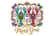 Happy Mardi Gras Png, Mardi Gras Png, an Illustration by Designking (Thumbnail 5 of 6)