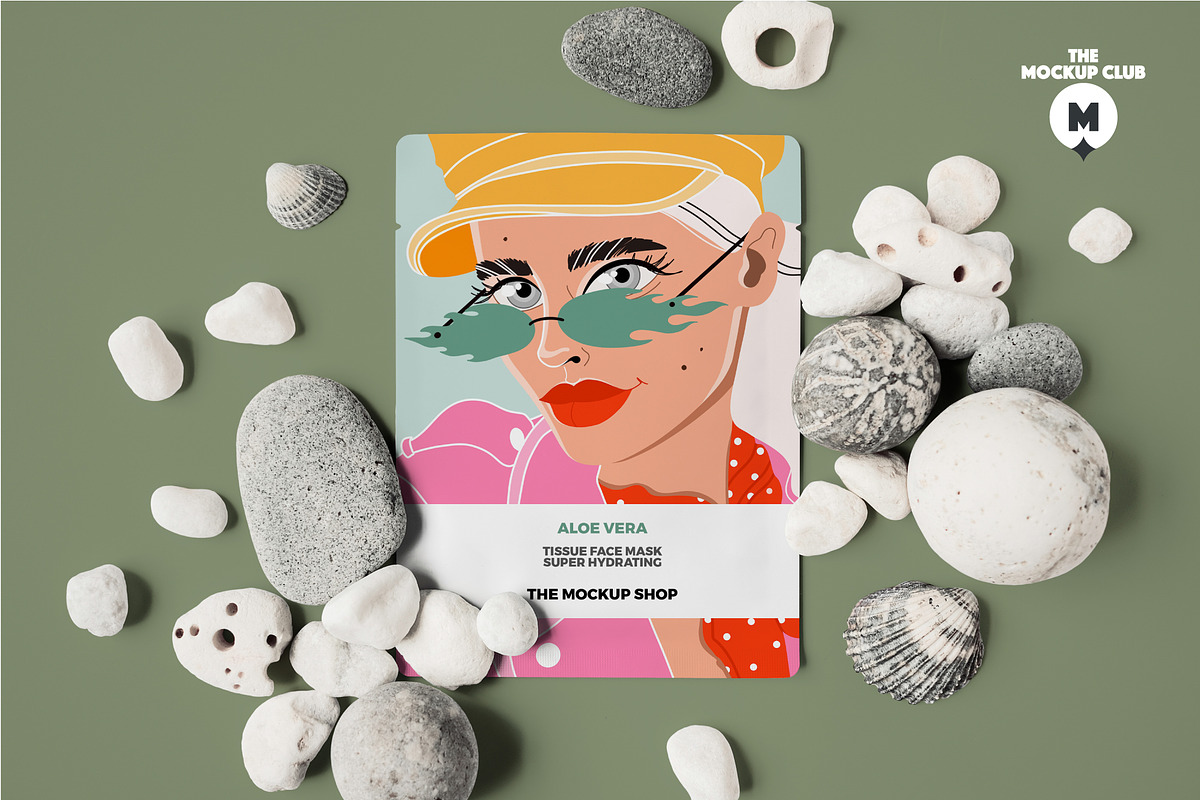 BEAUTY MASK POUCH BAG MOCKUP SET, a Packaging Mockup by MCKP*ME (Photo 7 of 11)