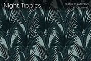 Night Tropics seamless patterns, a Pattern Graphic by ANAKOTO (Thumbnail 3 of 20)