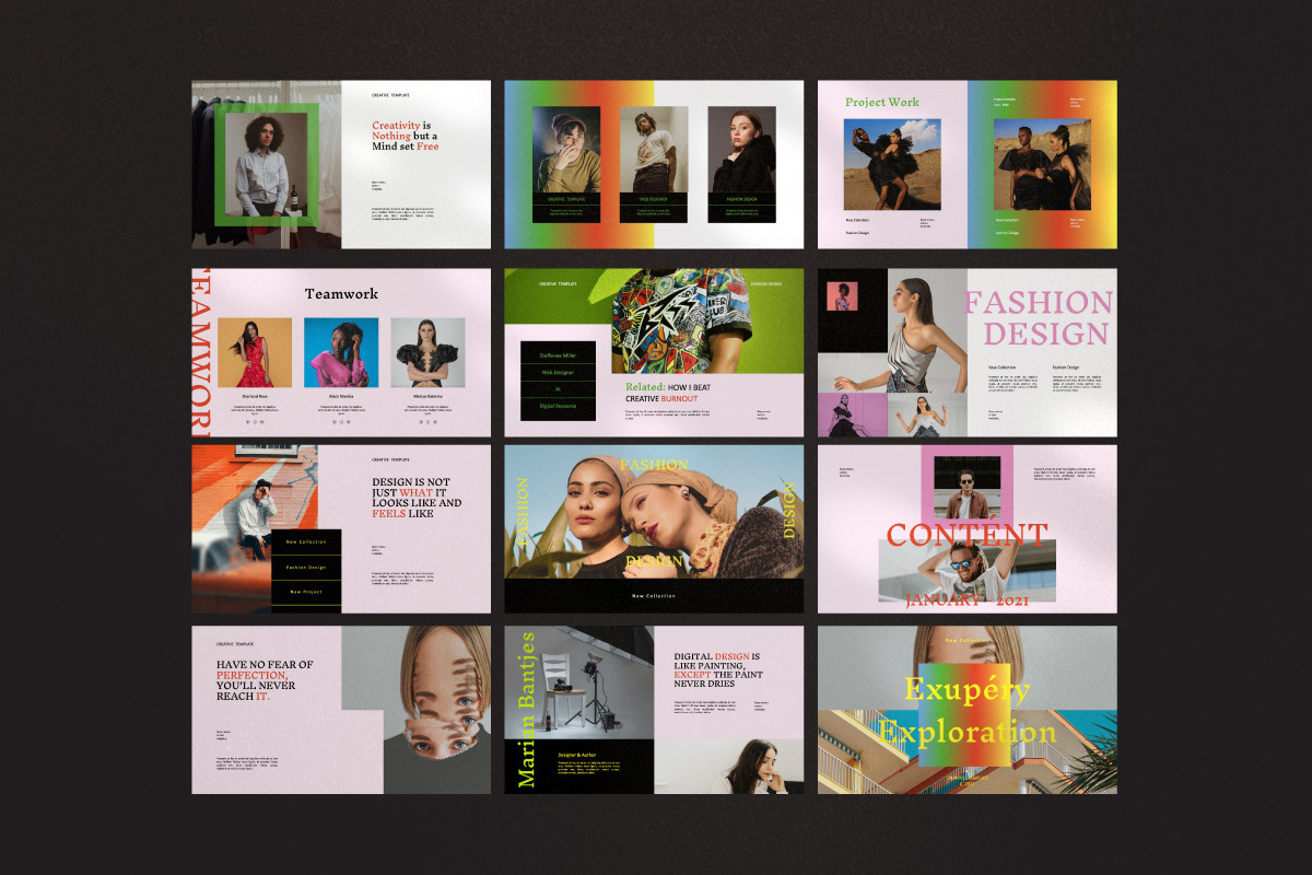 Exupery - New Trend Google Slide, a Presentation Template by Dirtytemp Studio (Photo 10 of 11)