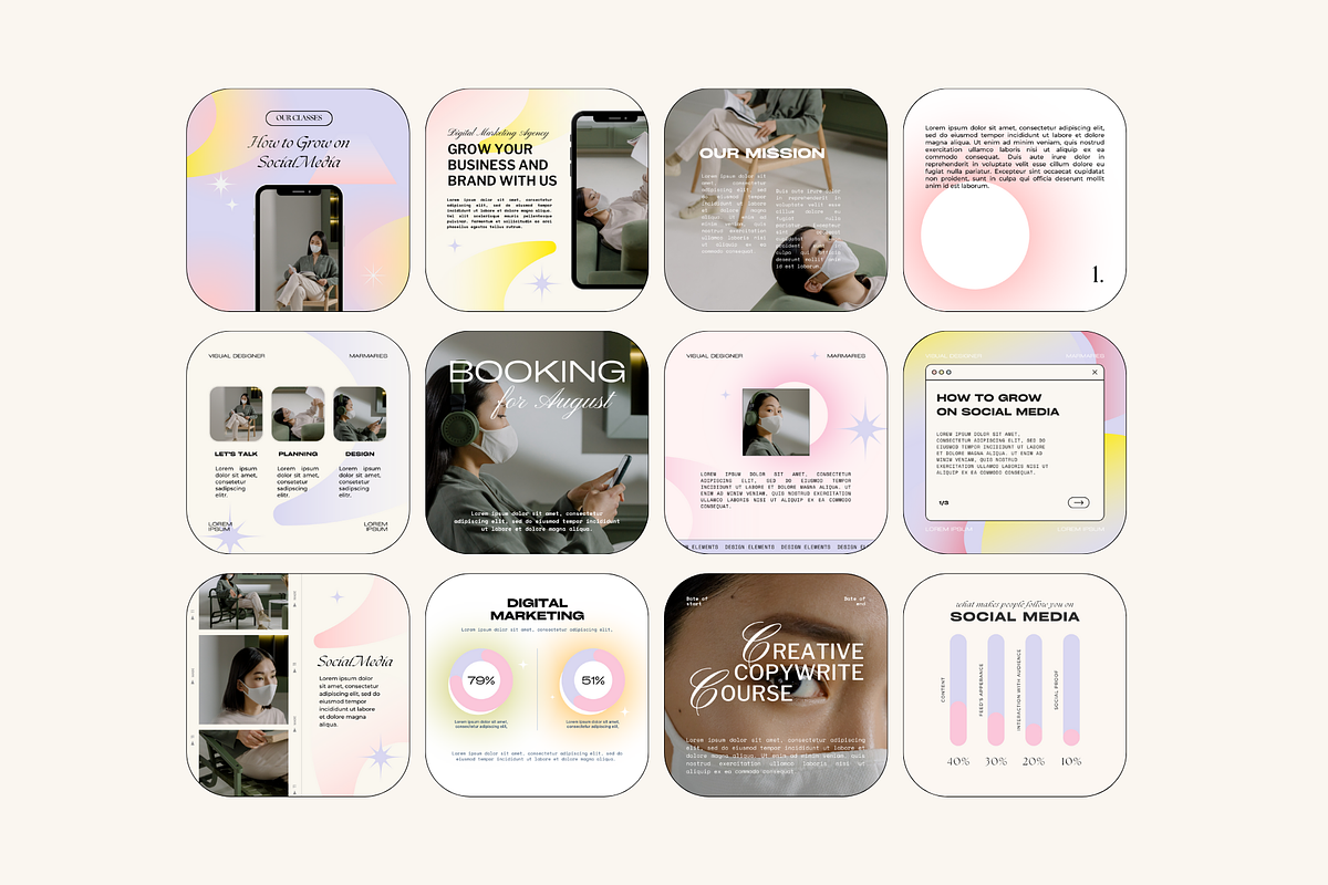 Retro Bundle, a Social Media Template by marmaries (Photo 7 of 19)