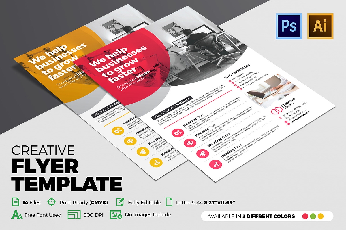 Corporate Flyer, a Flyer Template by Design'sTRIBE (Photo 1 of 2)